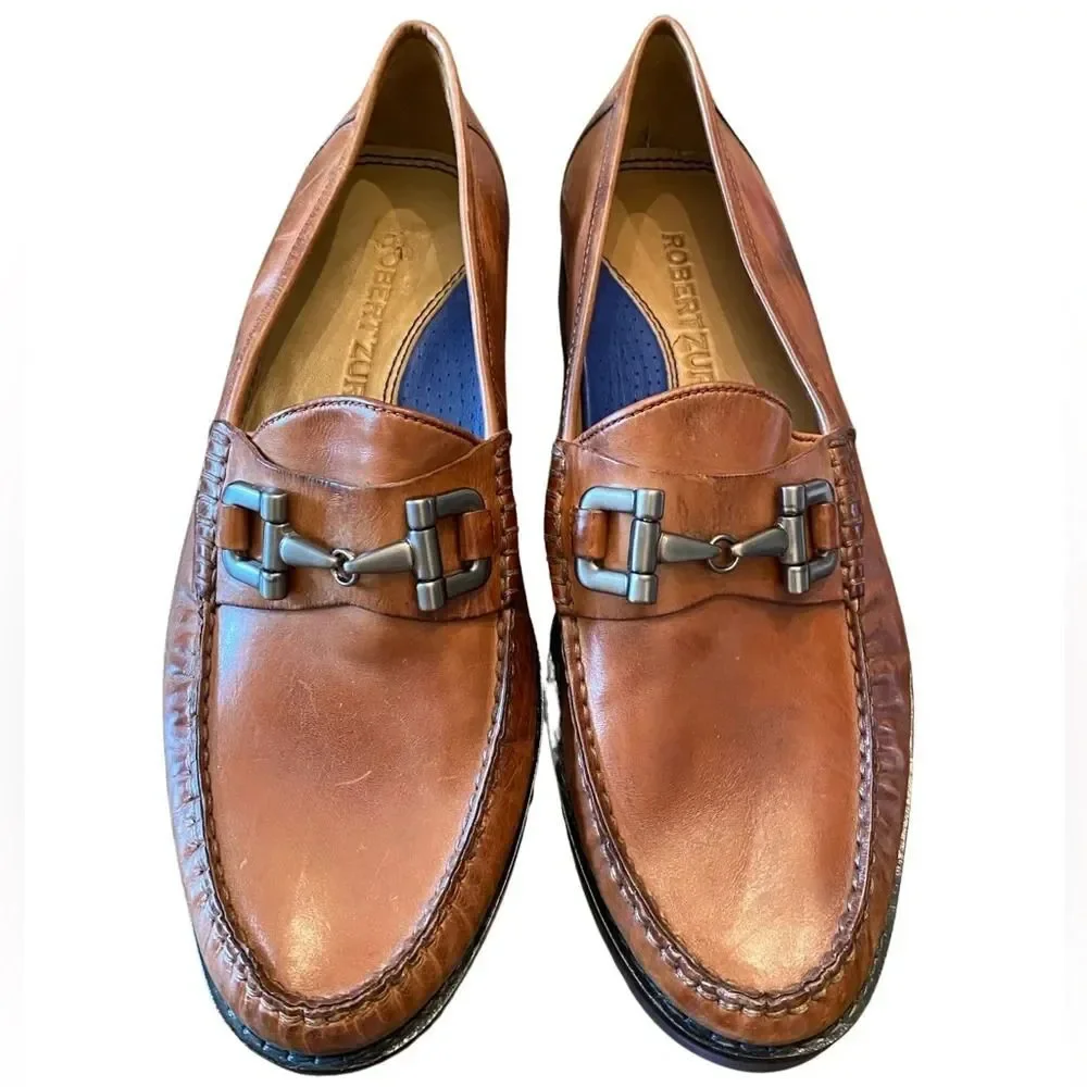 Robert Zur Patton Comfort Buckle Loafer Tan